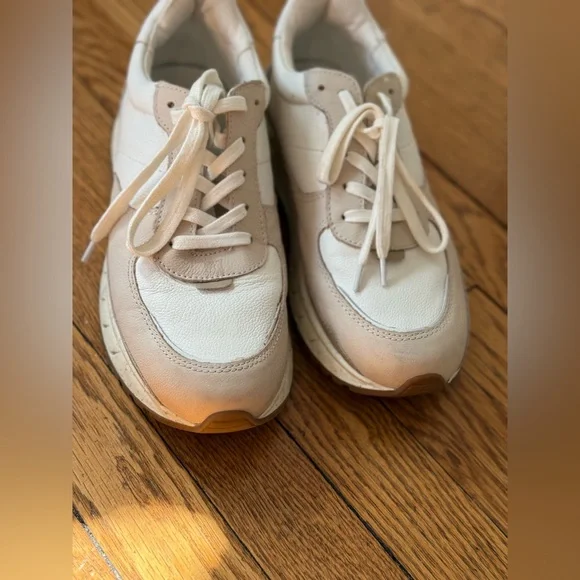 Madewell Kickoff Trainer Sneakers in Neutral Colorblock Leather - Size 9 - Picture 3 of 7